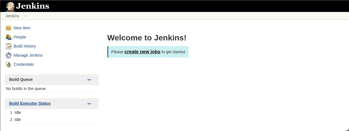 Jenkins dashboard at /askjeeves on port 50000, fully accessible without authentication