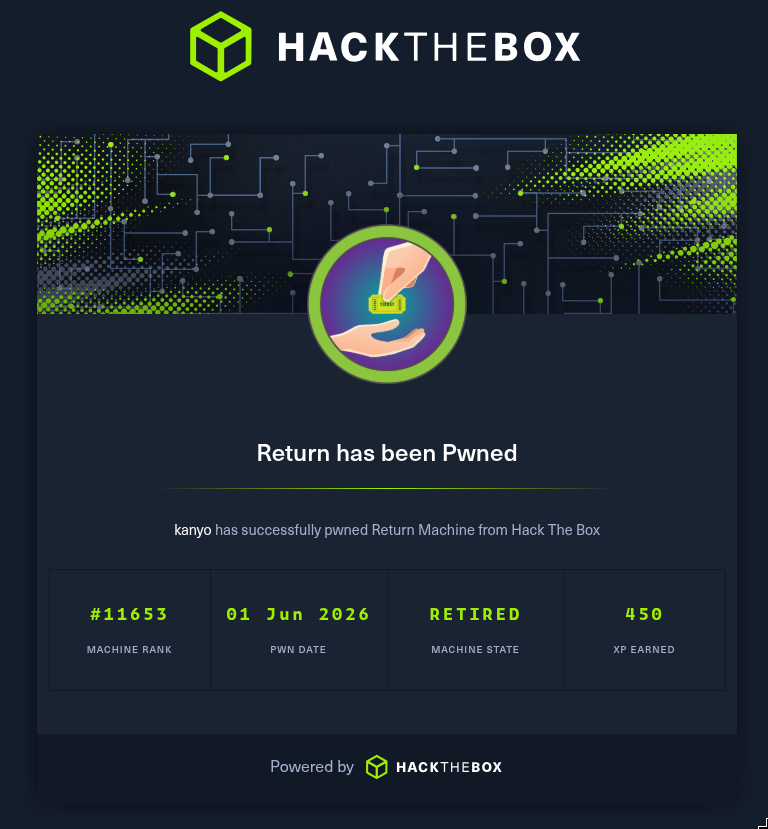 HTB: Return